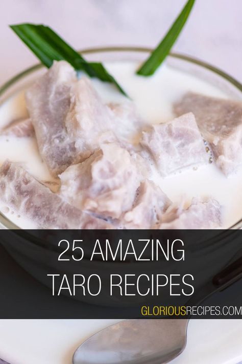 Taro Recipes Taro Smoothie, Taro Recipes, Taro Root, Colombian Food, Hawaiian Food, Creamy Desserts, Gf Recipes, Milk Recipes, Side Recipes