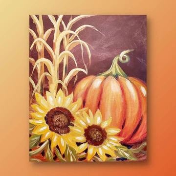 View Our Full Collection of Canvas Painting Ideas - Painting to Gogh Fall Drawings, Fall Canvas Painting, Corn Stalks, Fall Canvas, Holiday Painting, Easy Canvas Painting, Halloween Painting, Sunflower Painting, Autumn Painting