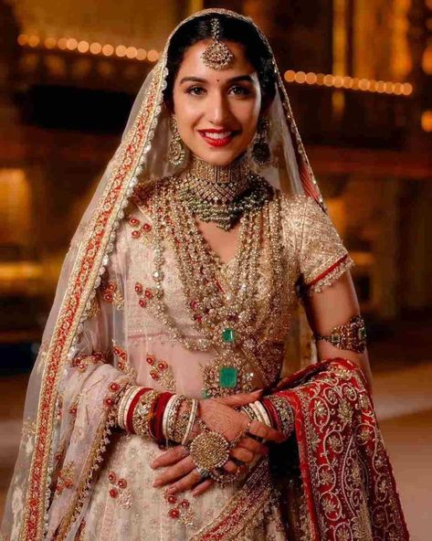 Check out Radhika Merchant’s first bridal look in an exquisite Abu Jani Sandeep Khosla lehenga for her wedding with Anant Ambani. Photos shared by Rhea Kapoor on Instagram. Radhika Merchant, Anant Ambani, Bridal Attire, Indian Bridal Outfits, Wedding Lehenga, Bill Gates, Priyanka Chopra, Bollywood Stars, Bridal Inspiration