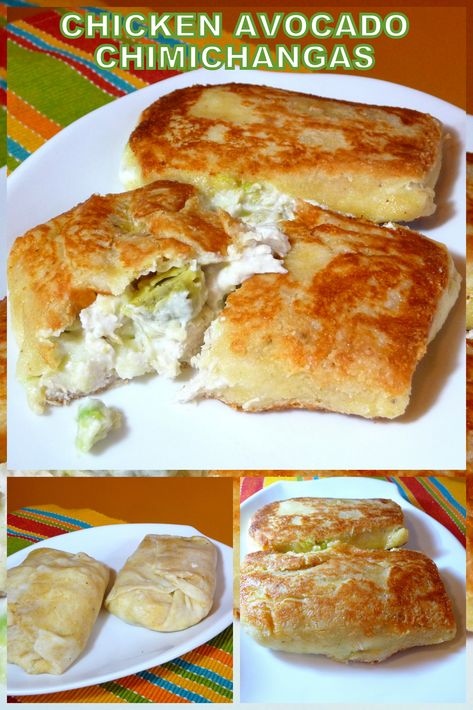 Easy Mexican-flavored Chicken filling and deliciously tasty with some fresh avocado added - whole meal in a tortilla. Using my favorite Miracle Dough Tortillas, this is a satisfying and tasty meal. ~ Jen #chimichangas #chickenchimichangas #avocadorecipes #chickenrecipes #burritos #glutenfree #lowcarb #miracledough #fatheaddoughrecipes Fat Head Dough, Fathead Dough, Low Carb Mexican, Fresh Avocado, Low Carb Baking, Low Carb Eating, Low Carb Dinner Recipes, Low Carb Paleo, Chicken Avocado