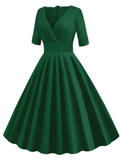 Style Vert, Audrey Dress, Audrey Hepburn Style, Hepburn Style, Standard Dress, Vintage 1950s Dresses, Retro Mode, Rockabilly Dress, Vestidos Vintage