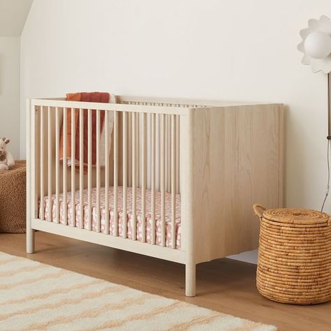 KEY DETAILS Created in collaboration with Sarah Sherman Samuel, a multidisciplinary designer specializing in interiors, and Pottery Barn Kids. Kiln-dried solid oak and engineered wood. Modern Baby Cribs, Crib Conversion Kit, Baby Cribs Convertible, Sarah Sherman, Sarah Sherman Samuel, Modern Crib, Toddler Beds, Convertible Crib, Modern Nursery