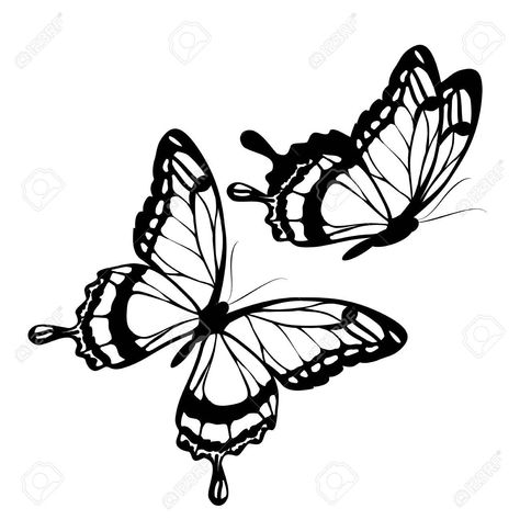 Butterfly Tattoo Stencil Design, Tattoo Ideas Female Stencil, Tattoo Stencil Designs, Butterfly Tattoo Stencil, Butterfly Tattoos On Arm, Butterflies Design, Butterfly Silhouette, Butterfly Stencil, Tattoo Quotes For Women