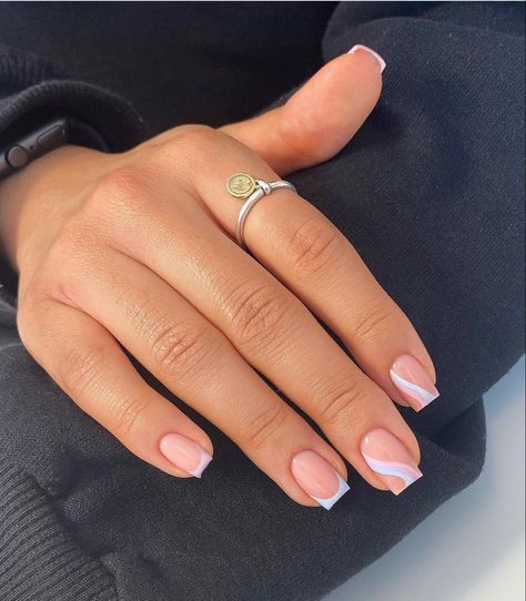 @ __nailsbybec__ on Instagram Biab Nail Design Short Nails, Teddy Biab, Greece Nails, Biab Nails, Builder Gel Nails, Squoval Nails, Work Nails, Cute Gel Nails, Nails Only