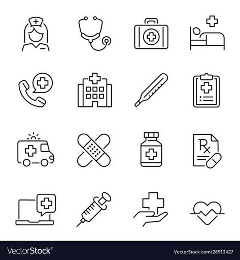 Best Logo Design Creative Medicine Tattoo Ideas Symbols, Hospital Symbol Design, Cute Medical Drawings, Medical Icon Design, First Aid Drawing, First Aid Kit Drawing, First Aid Illustration, Medicine Logo Design, Medicine Drawing