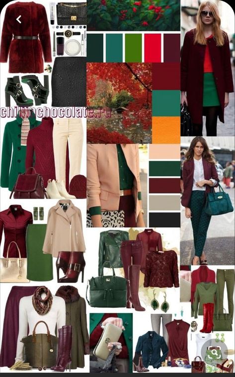 Maroon Combination, Autumn Color Palette Fashion, Deep Autumn Color Palette, Autumnal Colours, Colour Combinations Fashion, Color Combos Outfit, Color Combinations For Clothes, Deep Autumn, Dark Autumn