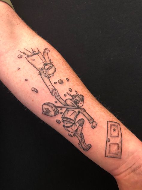 Scott Pilgrim Vs The World Tattoo Ideas, Scott Pilgrim Tattoo Ideas, Scott Pilgrim Tattoo, Pilgrim Tattoo, Regular Show Tattoo, Full Neck Tattoos, Sea Bunny, Scott Pilgrim Comic, Cool Arm Tattoos