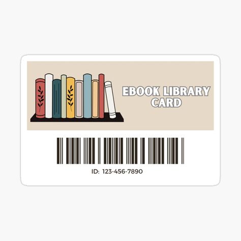 Library Card Sticker, Floral Print Wallpaper, Kindle Stickers, Library Signs, Bookmark Printing, Anime Printables, Computer Sticker, Book Cafe, Tumblr Stickers