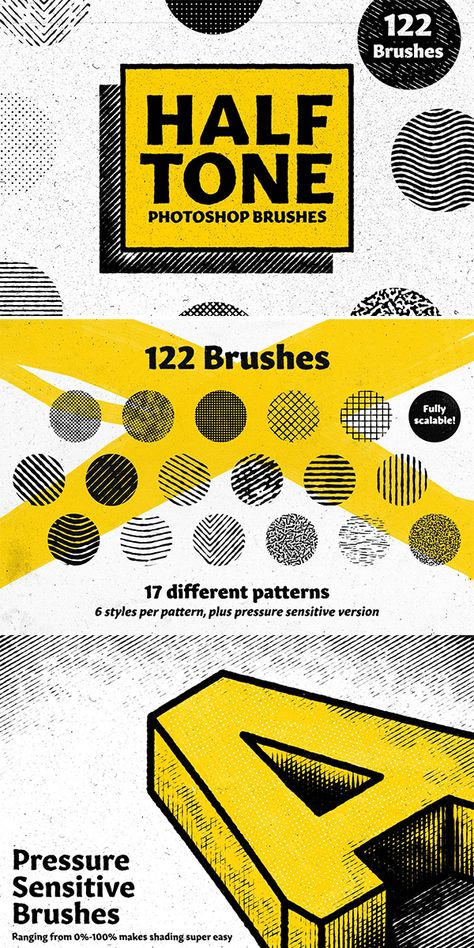 HALFTONE - Brushes for Photoshop How To Make Halftone In Photoshop, Halftone Illustration Graphics, Black Label Design, Halftones Graphic Design, Texture Poster Design, Textured Graphic Design, Graphic Design Techniques, Halftone Poster Design, Halftone Graphic Design