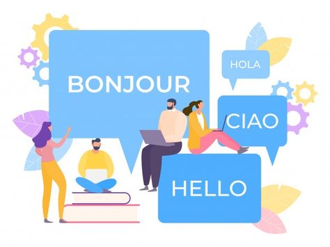 Online multi language translator illust... | Premium Vector #Freepik #vector #business #school #people #technology Korean Translation, Words In Different Languages, Spanish Translation, Language Translator, Intercultural Communication, French Dictionary, Language Exchange, German Translation, Medical Business