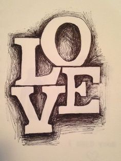 Blocked Pictures, Cool Things To Draw Creative Easy, Love Art Ideas, Drawing Ideas Tattoo, 3d Block Letters, Love Drawing Ideas, Letters With Pictures, I Love M, Easy Pencil Drawings