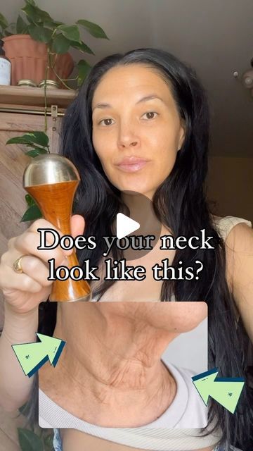 Shelly Marshall on Instagram: "A healthy neck is a flexible neck. So be sure to massage and stretch daily. These techniques are both preventative and corrective.   Comment WAND and I’ll send you the link to this tool! 🙏⭐️  #beautyshamans #neck #saggingskin #neckwrinkles #skintips #guasha #faceyoga" Neck Massage Techniques, Skin Wrinkles, Neck Exercises, Neck Wrinkles, Neck Lift, Self Massage, Facial Exercises, Face Yoga, Massage Techniques