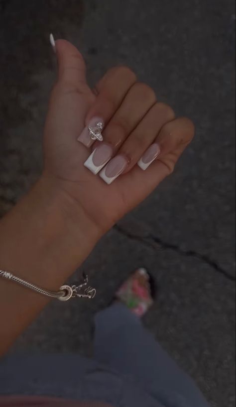 Basic Baddie Nails Square, Basic Baddie Nails Acrylic, Crazy Acrylic Nails, Nails Latina, Baddie Nails, Grunge Nails, Girly Acrylic Nails, Short Square Acrylic Nails, Acrylic Nails Coffin Pink