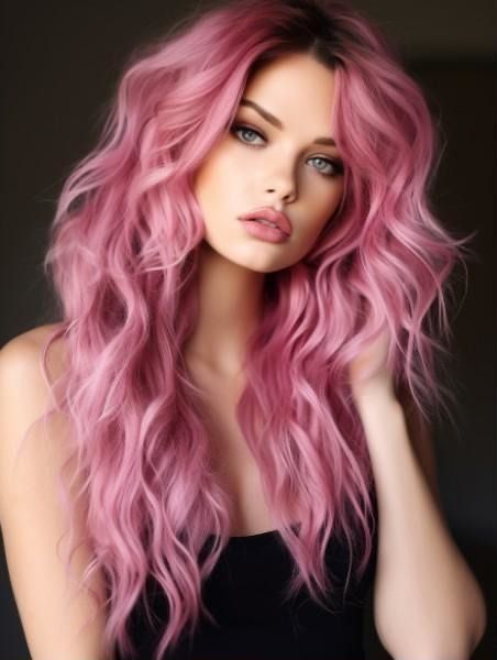 Light Pink Hair Color, Lavender Blonde, Dark Pink Hair, Long Pink Hair, Vivid Hair, Hair Change, Light Pink Hair, Pink Hair Dye, Cheer Hair