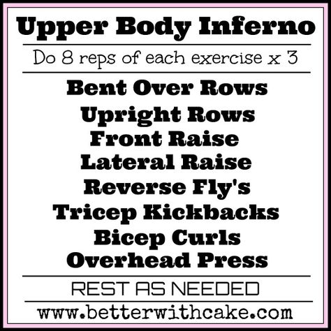 20 Minute Upper Body Workout, 20 Min Upper Body Workout, 20 Minute Strength Workout, 30 Minute Upper Body Workout, Upper Body Weight Workout, Workout Hacks, Circuit Workouts, Tricep Kickback, Super Smoothies