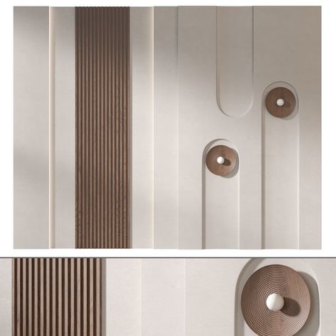 Headboard 3d Wall Panel 02 Wall Panel Design Living Room Modern, Wall Panel Bedroom Headboards, Circle Feature Wall, Bedroom Wall Panelling, Wall Panelling Design, Stone Floor Texture, Wall Panel Texture, Accent Wall Panels, Modern Wall Paneling