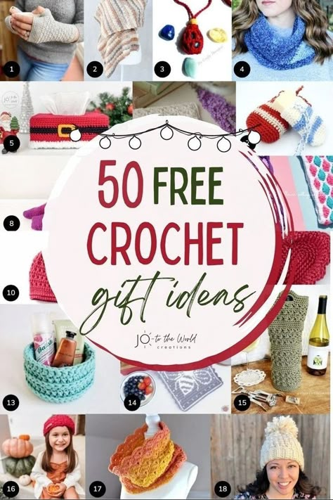 Christmas Gift Crochet Patterns, Crochet Gifts For Christmas, Crochet Xmas Gifts, Chunky Beanie Crochet Pattern, Diy Crochet Gifts, Small Crochet Gifts, Quick Crochet Gifts, Crochet Gift Ideas, Bookmark Crochet