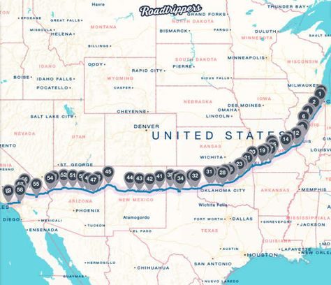 Screen Shot 2016-03-11 at 12.39.10 PM Route 66 Trip, Usa Places, Rv Trips, Ultimate Road Trip, Route 66 Road Trip, Road Trip Map, Rv Trip, Arizona Road Trip, Rv Road Trip