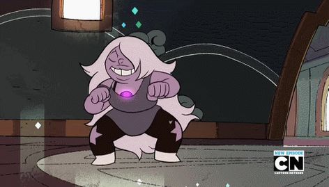 Which picture shows Amethyst in her new outfit? Universe Gif, Steven Universe Gif, Universe Pictures, Amethyst Steven Universe, Cristal Gems, Steven Universe Pictures, Steven Universe Wallpaper, Pearl Steven, Steven Universe Gem