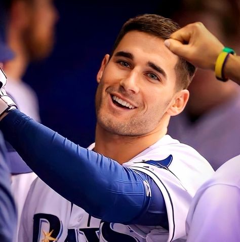 Kevin Kiermaier, Blue Jays Baseball, Ideal Type, Baby Blues, Blue Jays, Green And Brown, Blur, Baby Blue, Random Stuff