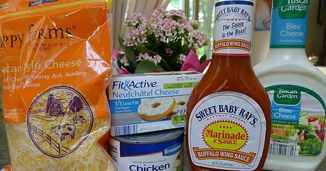 Recipe For Buffalo Chicken Dip, Buffalo Wing Dip, Buffalo Dip Recipe, Chili Cheese Dip Recipes, Buffalo Chicken Dip Oven, Sweet Baby Rays Crockpot Chicken, Buffalo Chicken Breast, Sweet Baby Rays, Buffalo Chicken Sauce