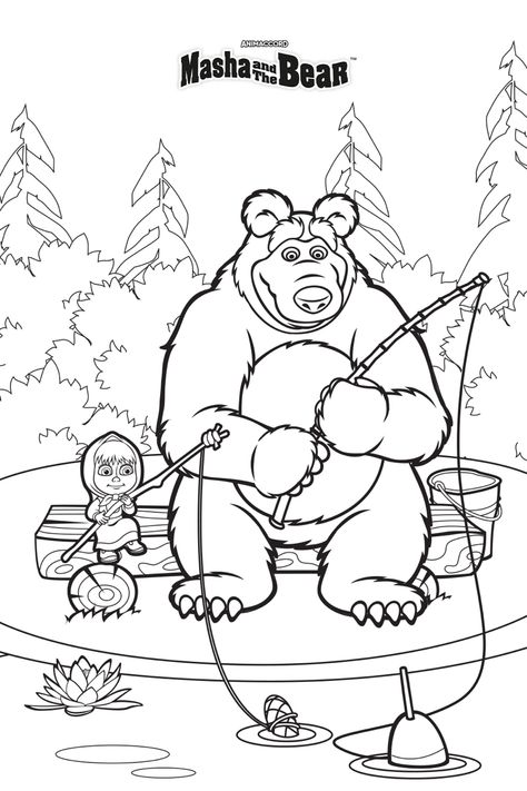 Masha And The Bear Coloring Pages, Marsha And The Bear, Bear Sketch, Peppa Pig Coloring Pages, Galaxy Wallpaper Iphone, Bear Coloring Pages, Masha And The Bear, Mandala Design Art, Coloring Pages To Print