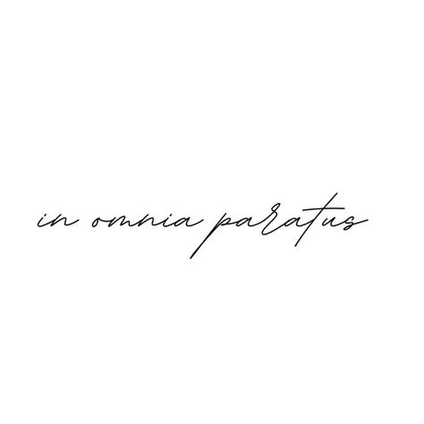 #gilmoregirlsquotes #tattooideas #fineline Gilmore Girls Quotes Tattoos, In Omnia Paratus Tattoo Fonts, In Omnia Paratus Wallpaper, Dwight Tattoo, In Omnia Paratus Tattoo, Girl Quote Tattoo, Gilmore Girls Tattoo, Handwriting Quotes