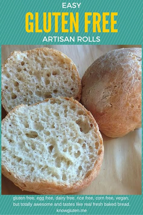 Gluten Free Artisan Bread, Glutenfree Bread, Artisan Rolls, Gluten Free Rolls, Bread Dough Recipe, Pain Sans Gluten, Pan Sin Gluten, Gluten Free Recipes Bread, Gluten Free Breads