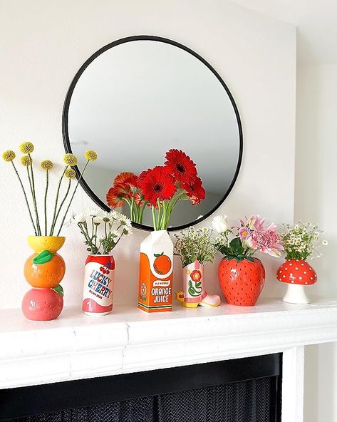 I recently came across this vase on Amazon and knew I just had to share! Introducing the charming Ceramic Orange Juice Vase, a delightful addition to your home decor! Crafted in a vibrant orange hue, this whimsical vase takes the shape of a classic juice carton. How cute! Its ceramic construction adds a touch of elegance while retaining its playful appeal, and is perfect for showcasing your favorite flowers or adding a pop of color to any room. Orange Juice Brands, Funky Vases, Vase Tall, Juice Branding, Vase Unique, Orange Decor, Eco Friendly Decor, Colorful Ceramics, Unique Vases