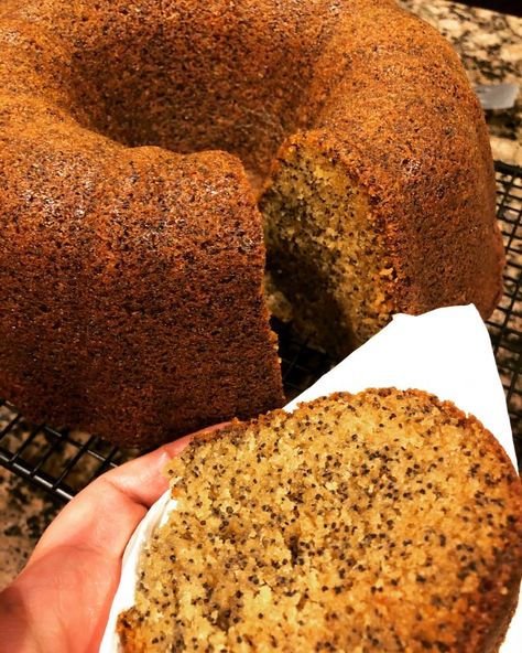 Grandma’s Poppyseed Cake Canned Poppyseed Filling Recipes, Recipes With Poppyseed Filling, Poppyseed Recipes, Coffee In Morning, Poppyseed Filling, Poppy Seed Cake Recipe, Beet Salad With Feta, Poppy Seed Bundt Cake, Poppyseed Cake