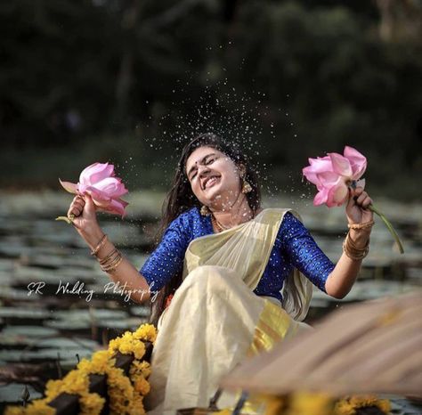 Onam Photography, Onam Shoot, Onam Photoshoot, Kerala Girl, Rajasthani Bride, New Images Hd, Kerala Saree, Traditional Beauty, Western Wear Outfits