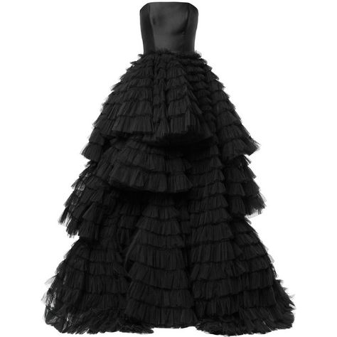 Isabel Sanchis frill-layered flared gown ($14,020) ❤ liked on Polyvore featuring dresses, gowns, long dresses, maxi dress, black, ruffle gown, frilly dresses, flared dresses, flutter-sleeve dress and evening maxi dresses Long Dresses Black, Long Flare Dress, Long Flared Dress, Isabel Sanchis, Ruffle Long Dress, Layered Ruffle Dress, Dress Layered, Frilly Dresses, Ruffle Trim Dress