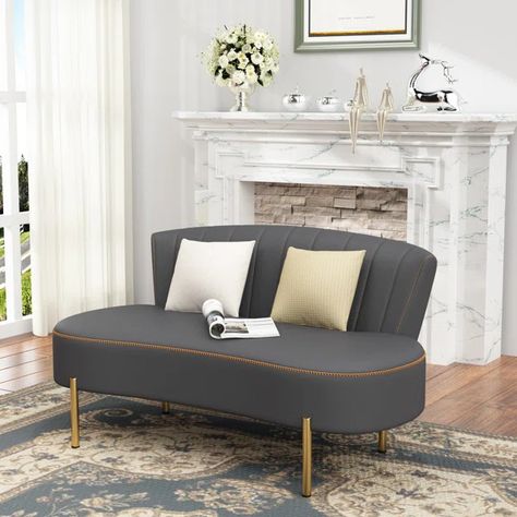 Saleh Upholstered Bench Small Sofa Couch, Bench With Backrest, Bedroom Beige, Accent Sofa, Modern Loveseat, Modern Couch, Settee Sofa, Bed Bench, Sofa Bench