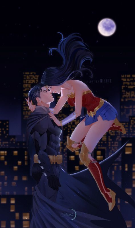 Justice League Art, Dc Couples, Batman Love, The Bat Man, Batman Pictures, Wonder Woman Art, Batman Wonder Woman, Univers Dc, Superman Wonder Woman