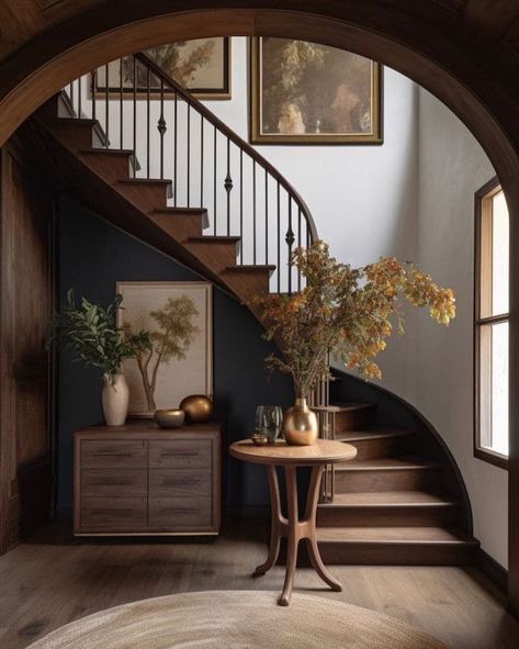 Fall Decorating Guide - Step By Step Design Tips. Fall entryway decor ideas. #fall #stems #color #entryway #entry #decor #ideas Stair Case, Dream House Interior, Decor Minimalist, Staircase Design, Dream House Decor, Dream Home Design, Decoration Design, 인테리어 디자인, House Inspiration