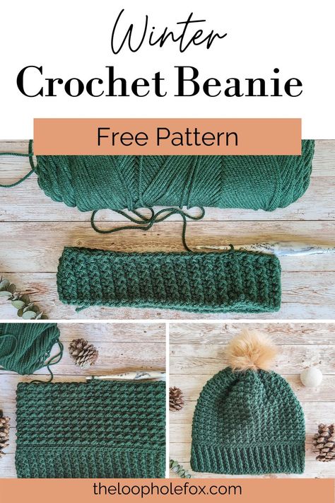 Free Crochet Beanie Pattern, Crocheting Tutorial, Crochet Hats Free Pattern Ladies, Beanie Pattern Free, Easy Crochet Hat Patterns, Crochet Beanie Pattern Free, Crochet Adult Hat, Easy Crochet Hat, Crochet Winter Hats