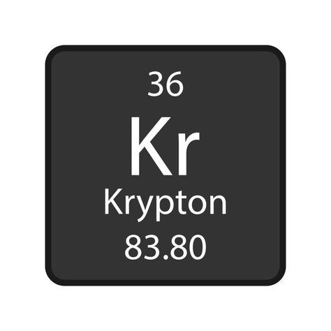 Krypton Element, Table Vector, The Periodic Table, Periodic Table, Vector Art, Vector Free, Vector Illustration, Royalty Free, University