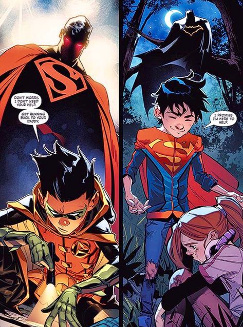 Supersons Comic, Dc Supersons, Super Sons, Comic Panel, Univers Dc, Arte Dc Comics, Dc Comics Artwork, Dc Memes, Batman Family