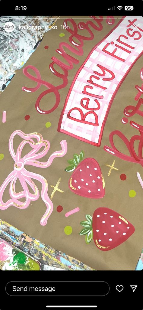 Brown Paper Banner Diy, Paper Banner Diy, Brown Paper Banner, Banner Painting, Painted Banners, Banner Diy, Big Little Reveal, Birthday Banners, Diy Banner