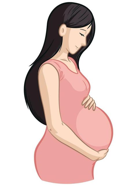 Pregnant Woman Touching Belly Side View Draw Side View, Pregnant Women Drawing, Pregnant Woman Drawing, Big Pregnant Belly Anime, Woman Side View, Pregnant Woman Sketch, Cartoon Pregnant Women, Drawing Of A Pregnant Woman, Teenage Pregnancy Drawing