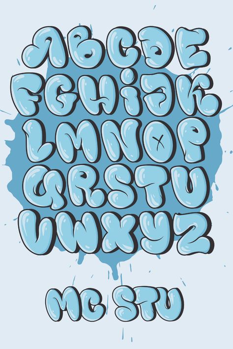 Bubble Letters Designs Art, Huruf S Art, Graffiti Lettering Bubble, Graffiti Lettering Alphabet Bubbles, Doodle Lettering Alphabet Fonts, Bubble Words Graffiti, Cute Fonts Alphabet Bubble, Round Lettering, Bubbly Graffiti Font