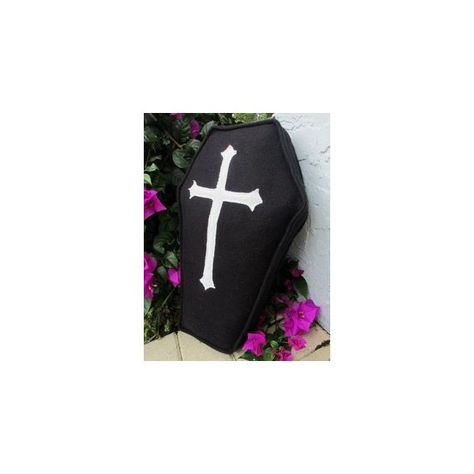 Coffin Pillow, Goth Crafts, Goth House, Goth Houses, Goth Bedroom, Fleece Pillow, Gothic Bedroom, Dark Home Decor, Goth Home