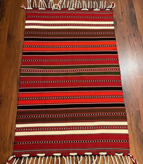 2.3 x 3.6 ft | 107 | Kilim | Handwoven | Wool and Cotton | from 1980's | Pastel color by bkCAMUR on Etsy Pirot Kilim, Scrub Brushes, Tapestry Woven, National Symbols, Style Carpet, Carpet Styles, Professional Cleaning Services, Woven Rugs, A Town