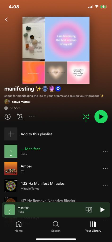 Manifest your dreams with our curated Spotify playlist! 🌟 Elevate your vibes and attract positivity with tunes carefully selected for manifestation. 🎶 Immerse yourself in the power of intention. Hit play and let the universe groove with you! #ManifestationPlaylist #PositiveVibes #LawOfAttraction #SpotifyMagic #spotify #manifest #music #hippie #lawofattraction Spotify Playlist, Positive Vibes, Picture Video, Law Of Attraction, Dreaming Of You, My Pictures, Songs, Let It Be, Music