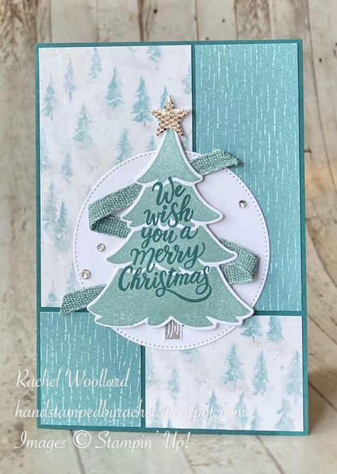 Handstamped by Rachel: Heart of Christmas week 2 - Merriest Trees Three Sizes Christmas Whimsy Card Kit Alternatives, Merriest Trees Stampin Up Card Ideas, Stampin Up Merriest Trees, Merriest Trees Stampin Up Cards, Stampin Up Christmas Cards 2023, Stampin Up Christmas Cards 2023-2024, Winter Meadow, Trees Cards, Merriest Moments