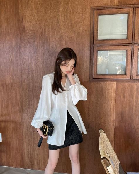 Outfit Korean Style, Korean Outfit Street Styles, Modest Dresses Casual, Easy Trendy Outfits, Simple Trendy Outfits, Casual Clothes, Korea Fashion, Alternative Outfits, Basic Outfits