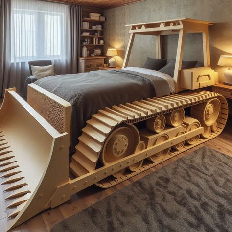 😆😆😆 Excavator Bed, Traditional Bed Designs, Construction Bedroom, Creative Beds, Construction For Kids, Construction Zone, Kids Bed, Unique Beds, Stylish Beds