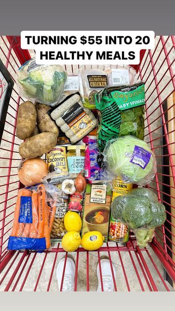 Jenn Lueke on Instagram: "welcome BACK!!! 👋 this week I have another one of my highly requested grocery budget series, inspired by the late fall/early winter ingredients I love🥬🛒 every recipe is BRAND new! I’m turning a single $55 grocery list into your week of easy, healthy dinners 💕 per usual, each of the 5 recipes is gluten & dairy free, serves 3-4 people, and you can grab the entire grocery list from the caption here! got any Q’s? let me know in the comments! here are all of the groceries you’ll need for all 5 meals: grocery list: - 1 head of broccoli (about 6 cups chopped) - 1 head of cabbage (can sub pre-shredded cabbage, about 8-10 cups chopped) - 1 head of garlic (10-12 total cloves) - 1 shallot - 1 large yellow onion - 6oz fresh baby spinach - 4 medium russet potatoes - 2 Jenn Lueke, Budget Food, Shredded Cabbage, Gluten Dairy Free, Grocery Budget, Vegetable Rice, Garlic Head, Early Winter, Grocery Budgeting