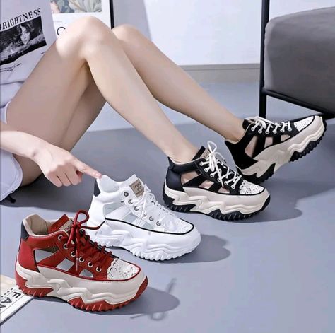 Chic Sneakers, Pu Heels, Sneakers For Women, Olivia Mark, Korean Fashion, Lounge Wear, Lingerie, For Women, Heels