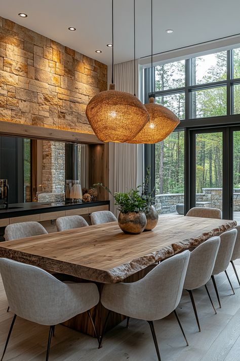 interior design Rustic Modern Dining Room, Dream House Dining Room, Restoration Hardware Dining Room, Dining Room Elegant, Organic Dining Room, Organic Modern Dining Room, Cottage Dining Rooms, Family Dining Rooms, Dining Room Remodel